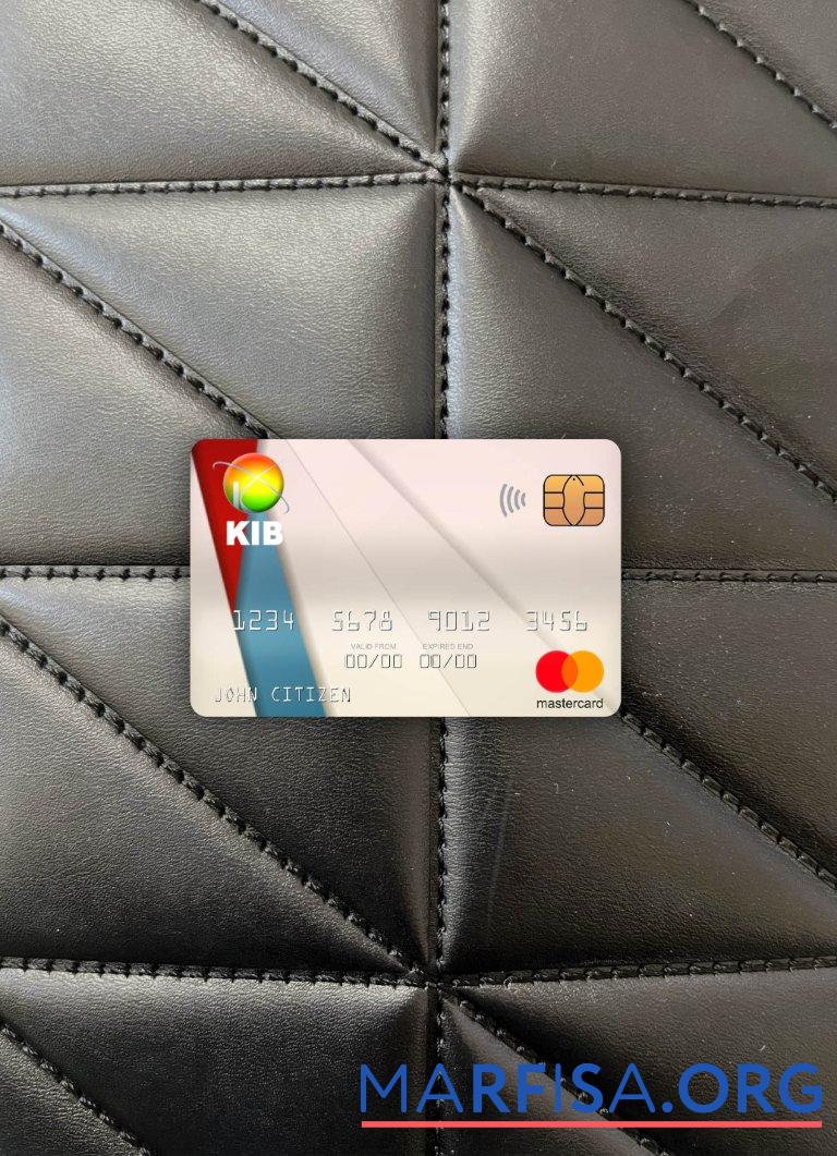 Realistic Iraq Kurdistan International Bank mastercard photolook front real example